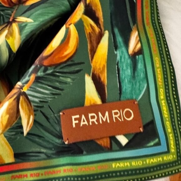 FARM Rio Farm Rio Silk Scarf Bag Spring Exotic - Picture 7 of 15